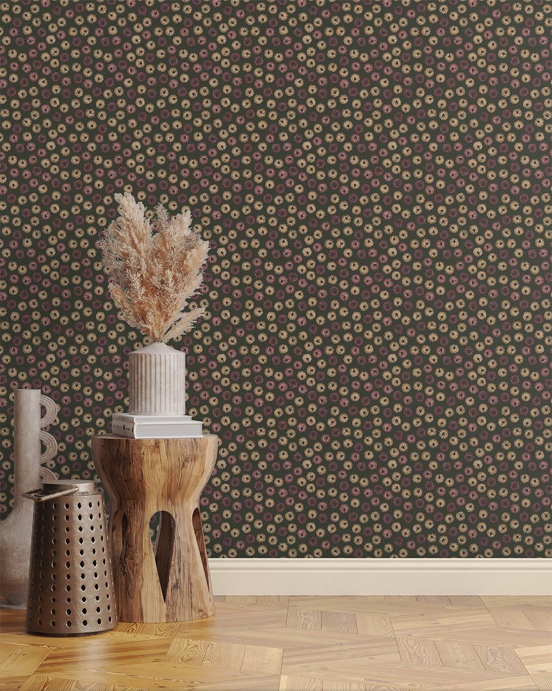 As the seasons change and the evenings begin to draw in, Irish Daisy combines forest green with hay yellow and deeply coloured pinks in a palette that feels both classic and fresh.

Inspired by dancing seedheads and flowering forms, Dandelion brings 