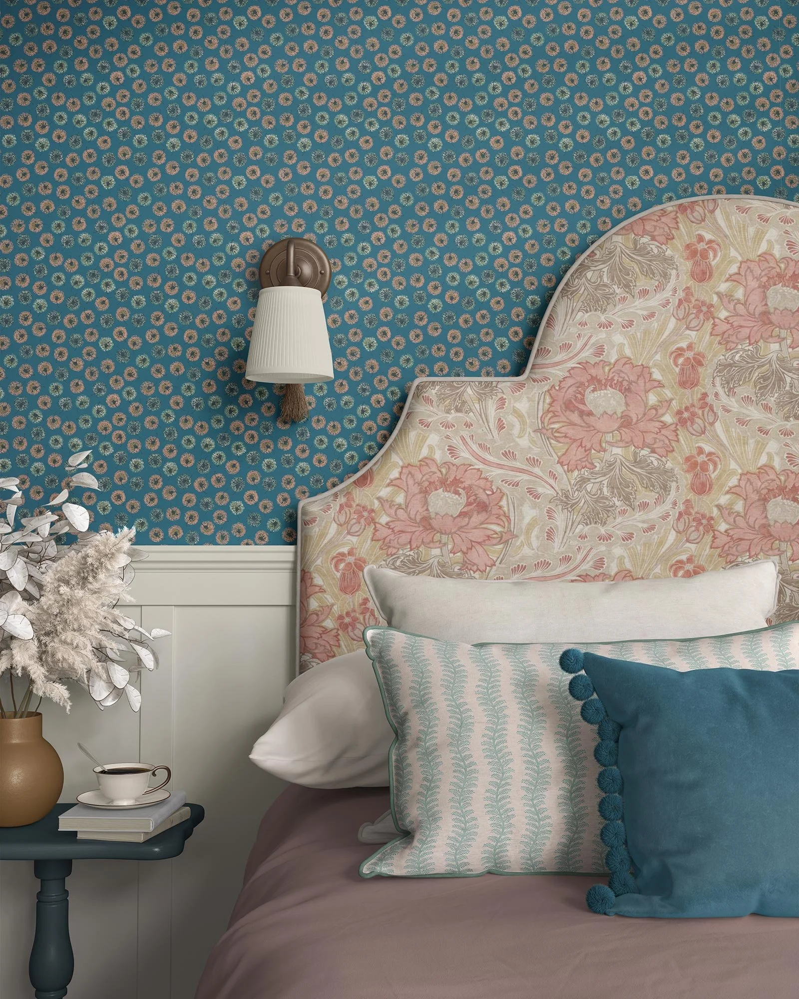 DANDELION  
 Inspired by dancing seedheads and childhood wishes, Dandelion is brought into repeat with rhythm, movement, and a ‘finger painted’ like quality    
 EXPLORE 