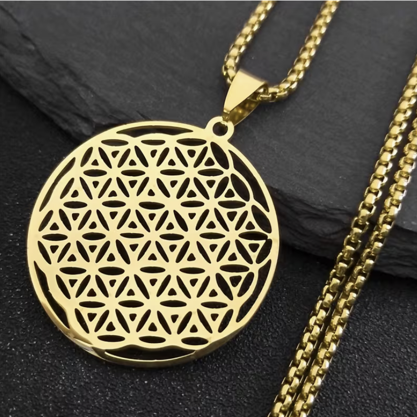 🌸 Collier Talisman Fleur de Vie