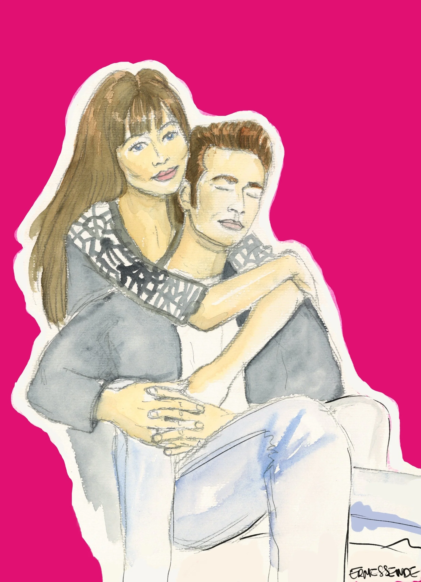 Brenda & Dylan - carte postale