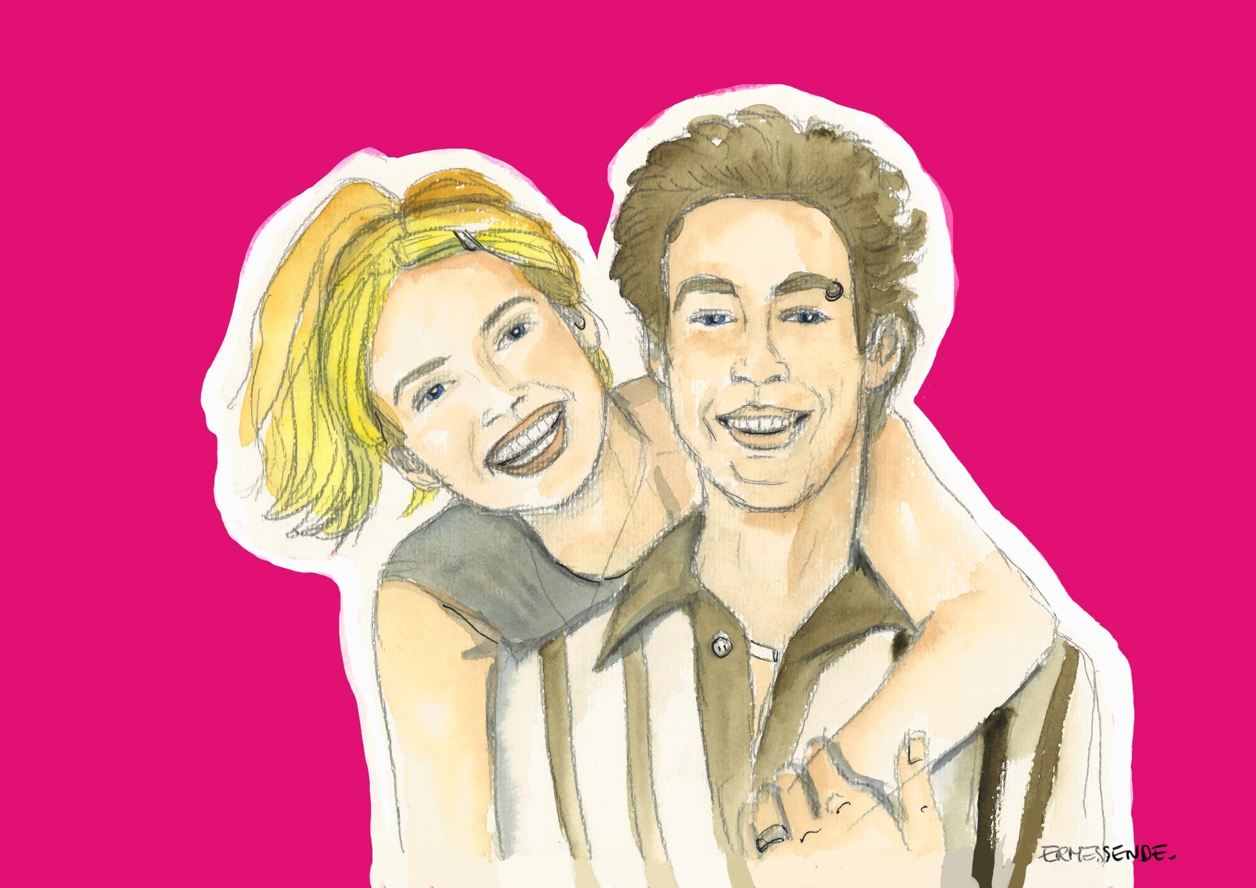 Anita & Drazic - carte postale