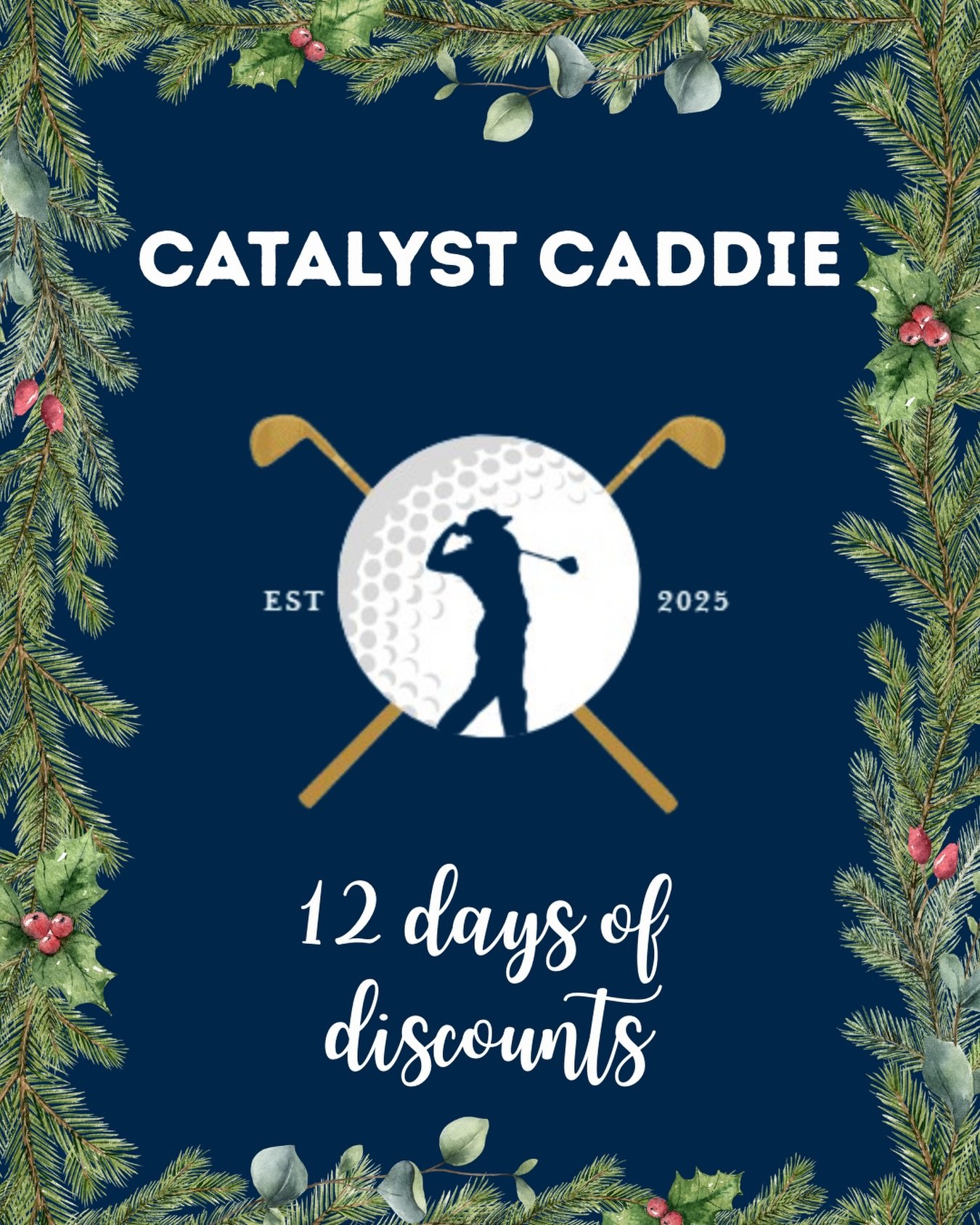 Holiday break is almost here, and so are our deals! 🎁⛳️
Catalyst Caddie &ldquo;The caddie you can always count on&rdquo; is launching
12 Days of Discounts to help you gear up for the season.
@veinternational #wintersales #happyholidays