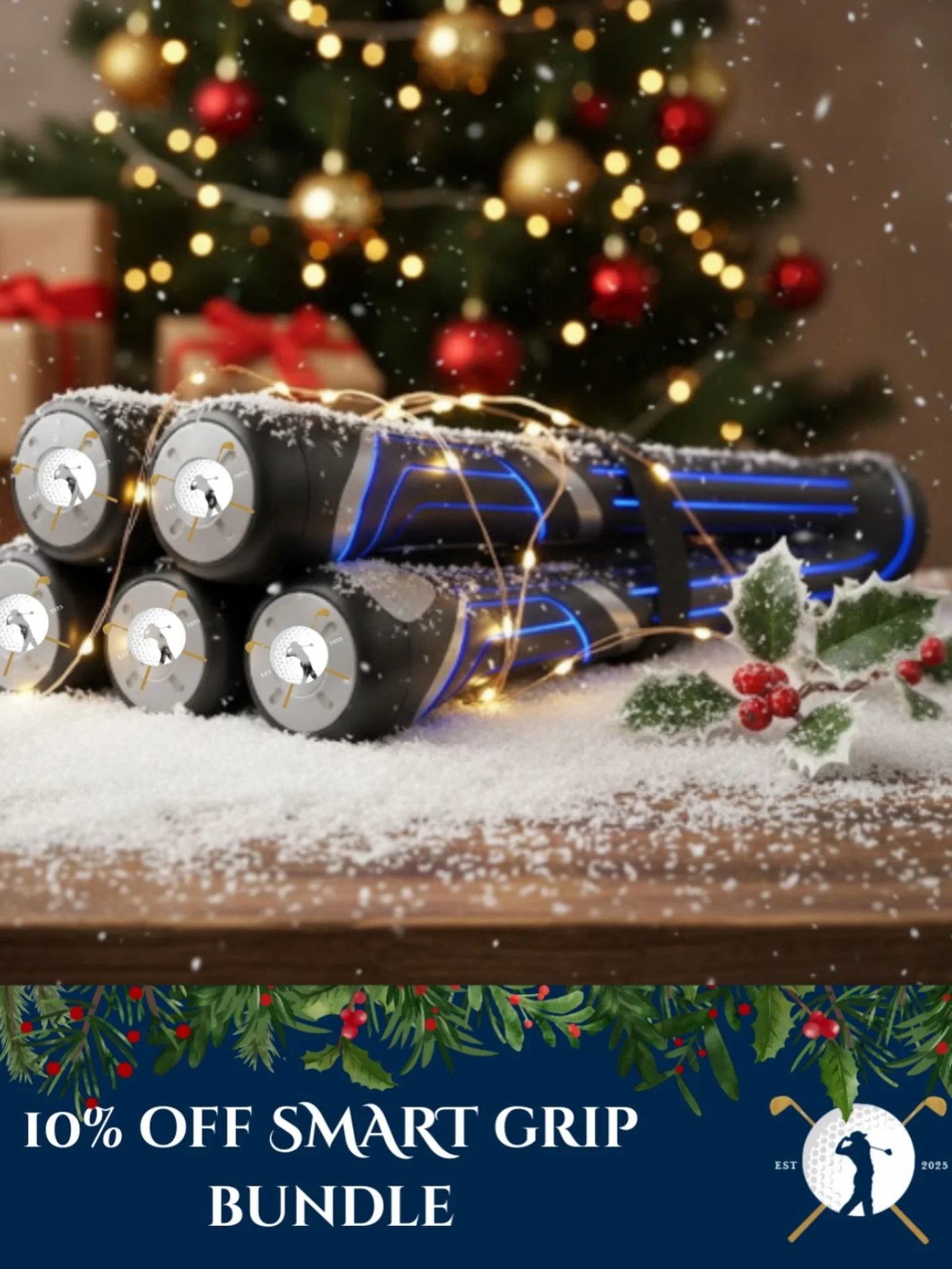 Day 1 of Holiday Savings!
Unwrap smoother swings and smarter practice with our 5-Pack Smart Grip Bundle&mdash;now 10% off. Perfect for every golfer on your list.
Use code DAYONE at checkout. 🎄⛳️