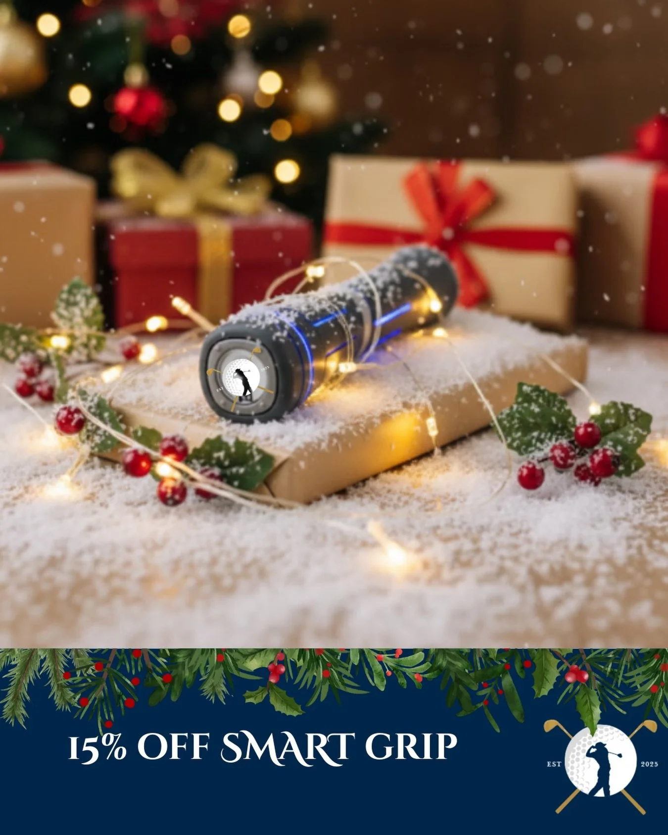 Day Three of Holiday Deals 🎁✨
Sharpen your swing this season with the Smart Grip &mdash; the gift every golfer didn&rsquo;t know they needed. For today only, enjoy 15% off our Smart Grip.

Use code DAYTHREE at checkout.
Smarter grip. Stronger game. 