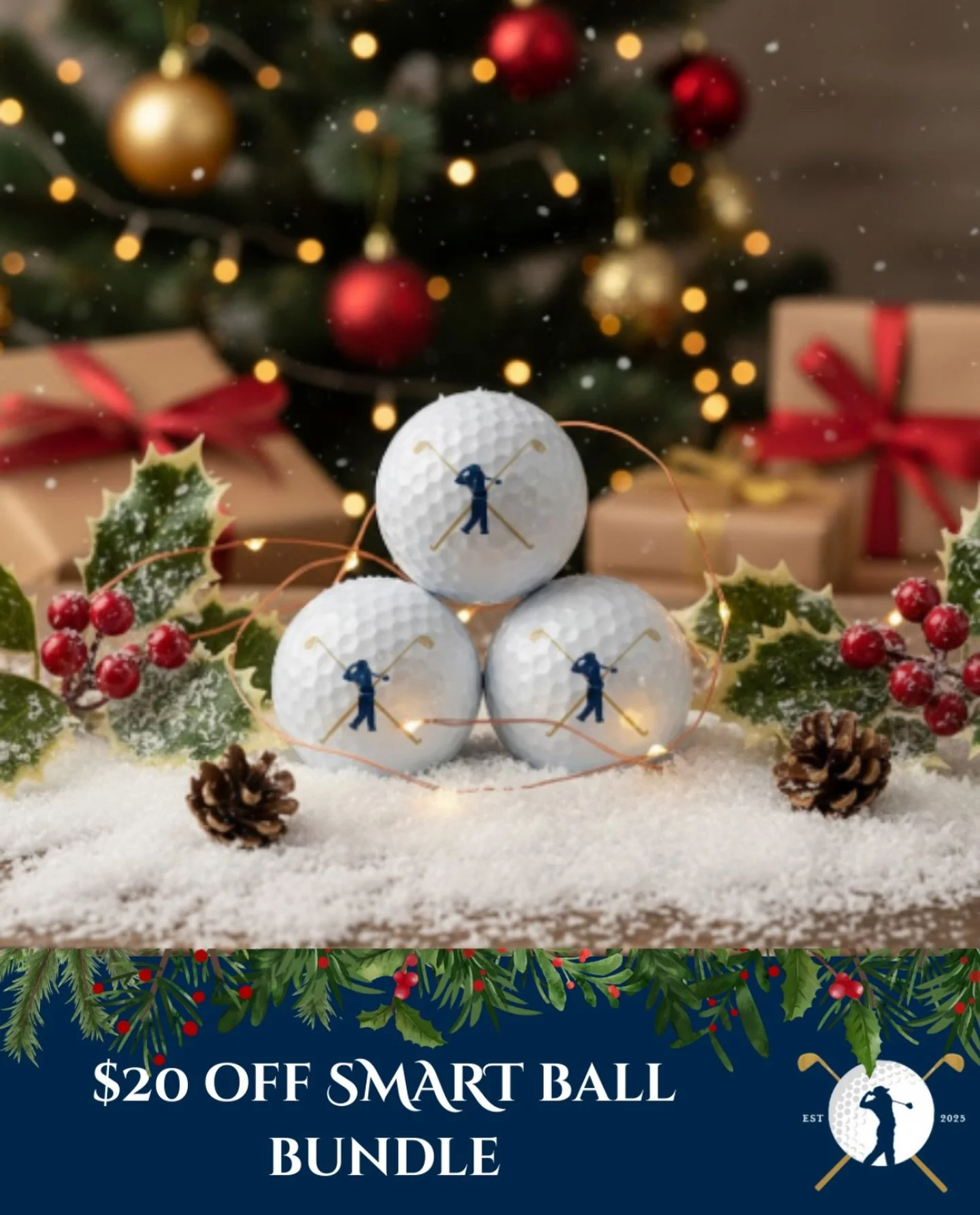 🎁 Day 5 of Deals is HERE! ⛳️
Take $20 OFF our Smart Ball Bundle &mdash; the perfect gift for golfers who want to elevate their game with tech-driven precision.

Use code DAYFIVE at checkout to unlock this holiday steal. ✨

🎄🏌️&zwj;♂️ Holiday deals