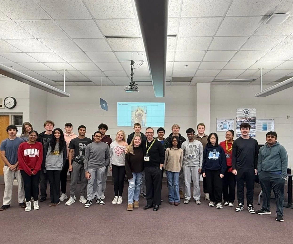 Our VEI class had an amazing guest speaker today! Thank you, Mr. Tedrow, for sharing your experiences as a CEO and giving us real-world advice we can take into our own future careers. 🌟💼 #veinternational #vei