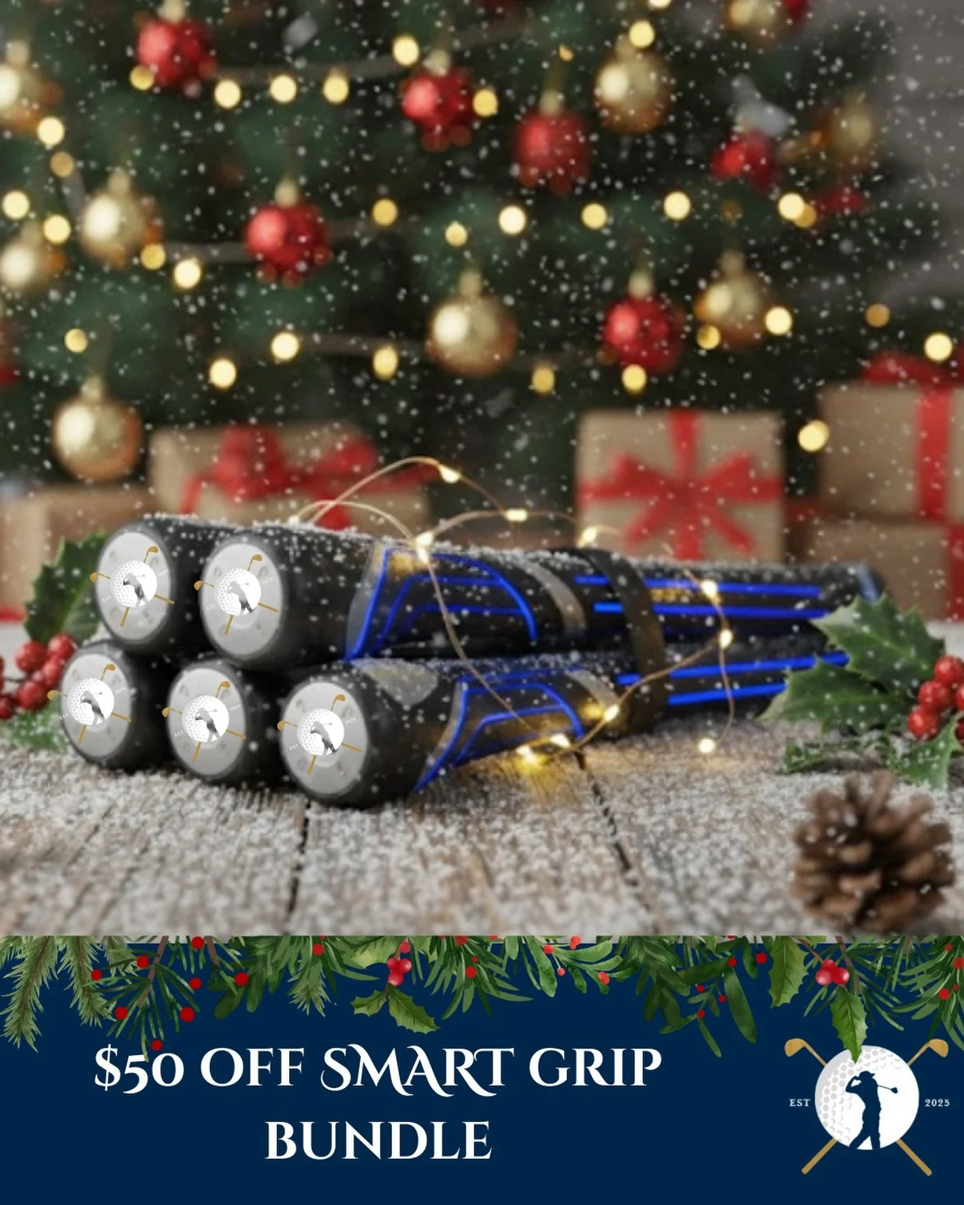 On the 6th day of savings, Catalyst Caddie gave to me&hellip; 👀
$50 OFF the Smart Grip Bundle!
Use code DAYSIX and upgrade your game before the holidays. 🎁⛳️