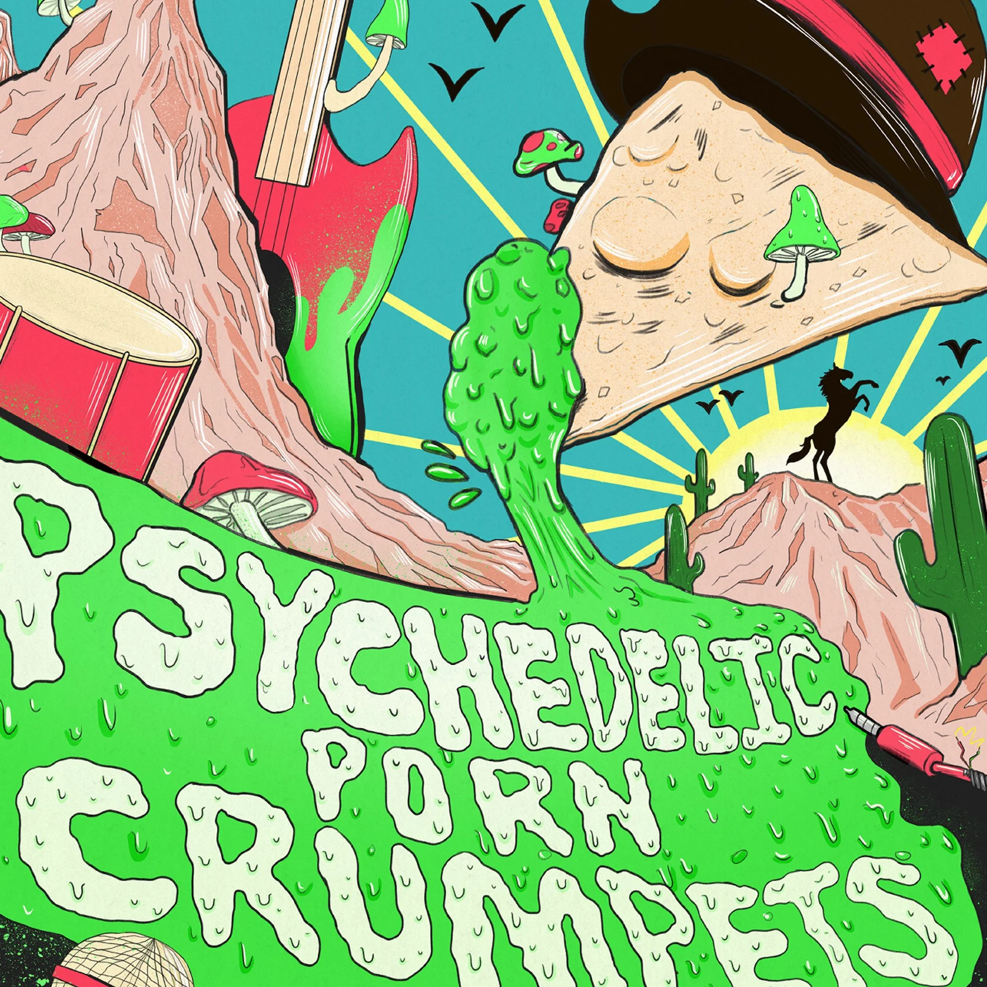 "Psychedelic Porn Crumpets" Band Poster and Collectors Box Concept