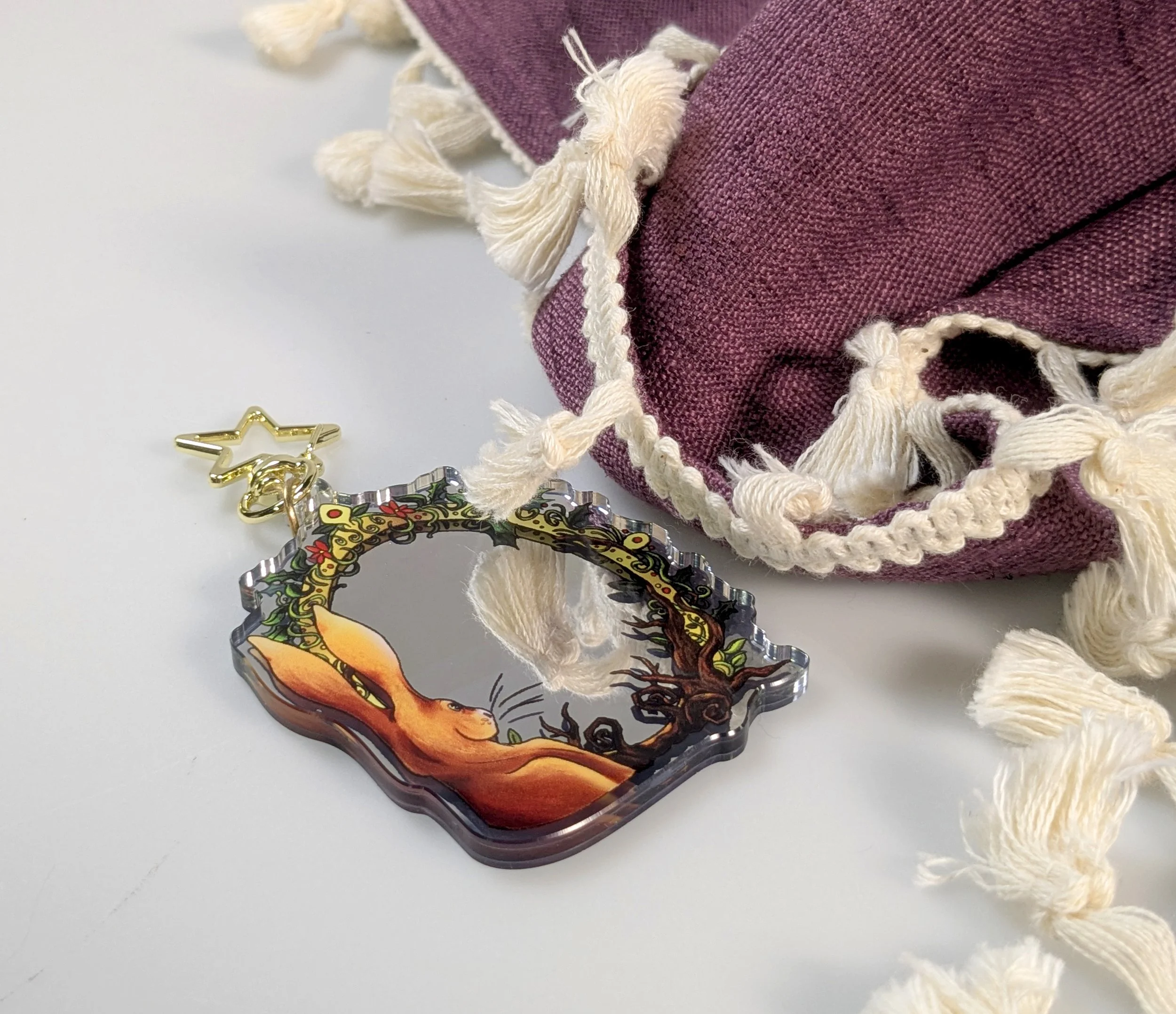Winter Vision Magic Mirror Acrylic Keychain