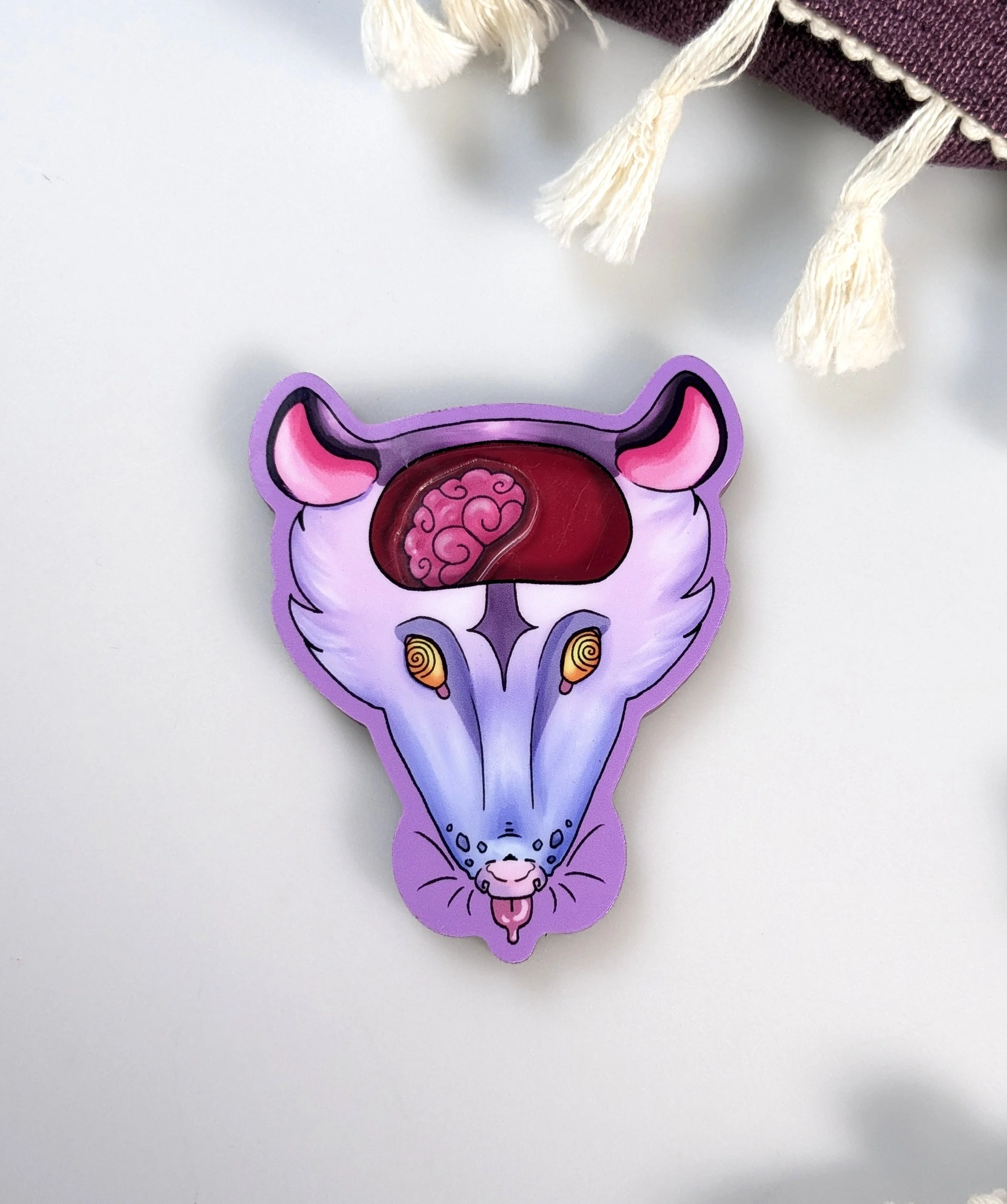 Opossum Shaker Fridge Magnet