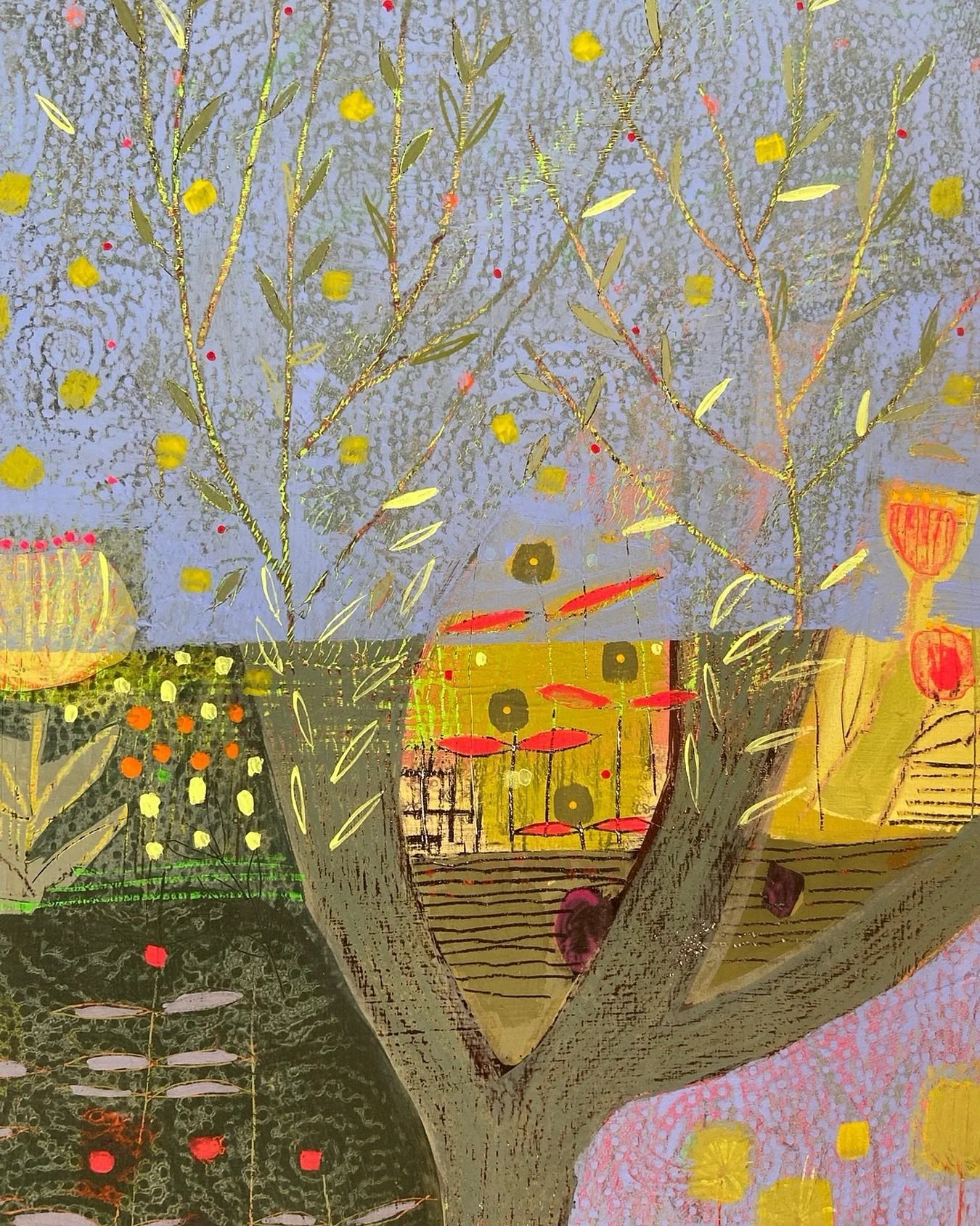 Teddy Bears Picnic (detail)

If you go out in the woods today&hellip;.
&lsquo;Teddy Bears Picnic&rsquo; is inspired by my residence at The Yorkshire Arboretum and the many magical places you can find there. My exhibition at the arboretum is in March 