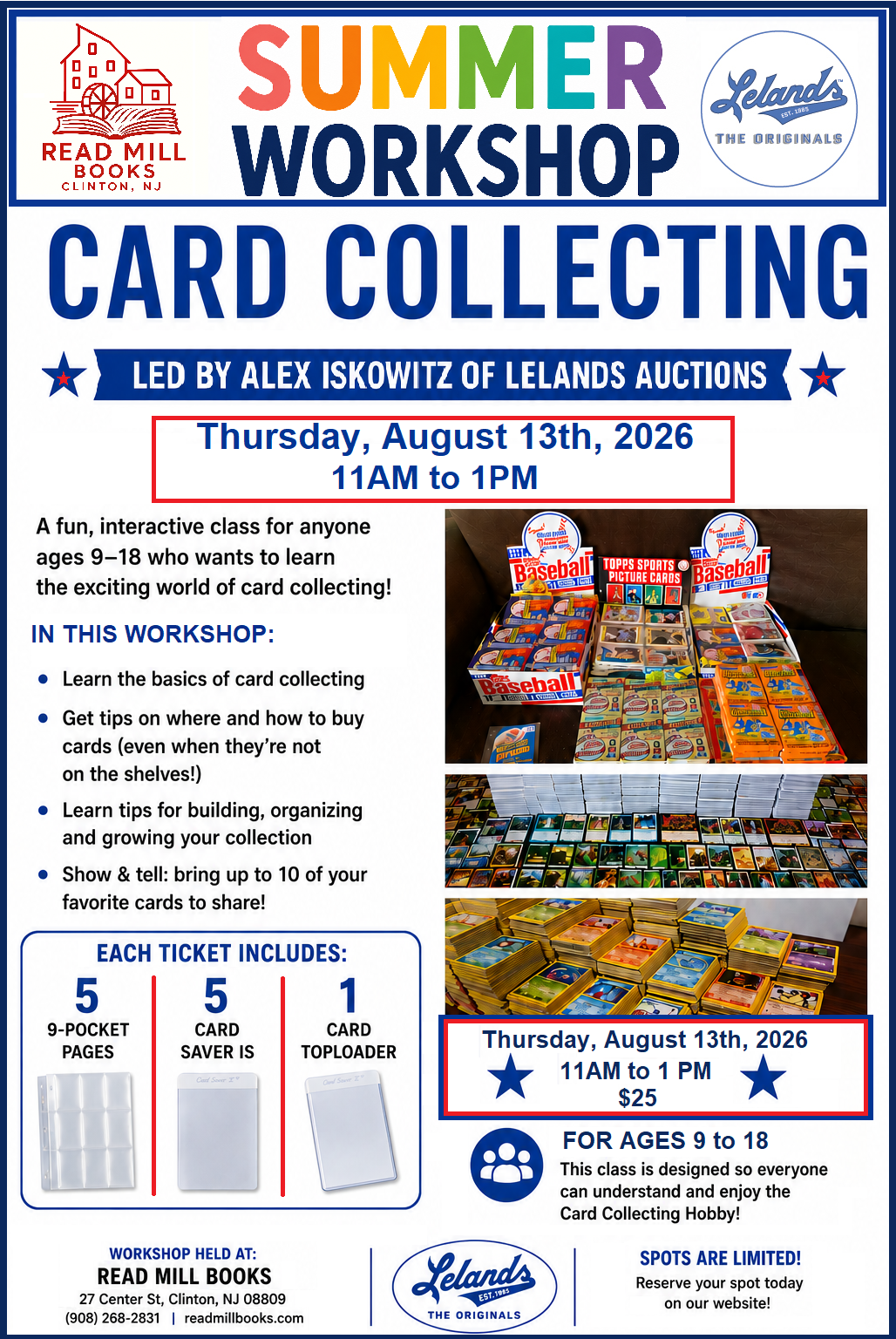 Card Collecting Workshop with Alex Iskowitz of Lelands