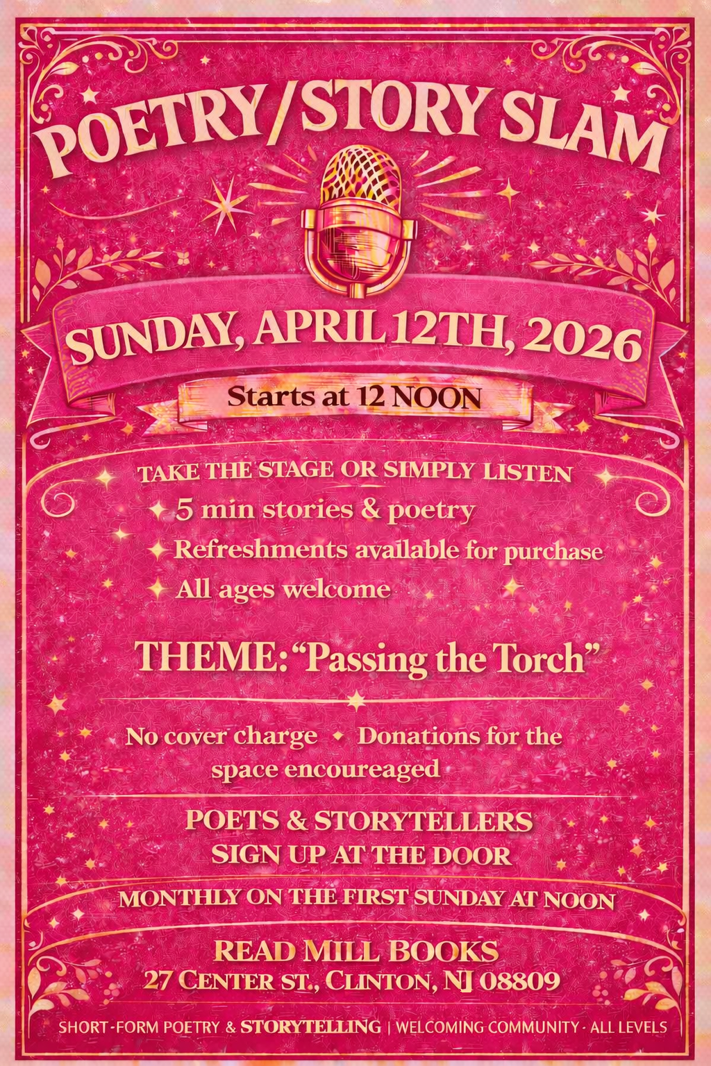 Open Mic Poetry and Story Slam