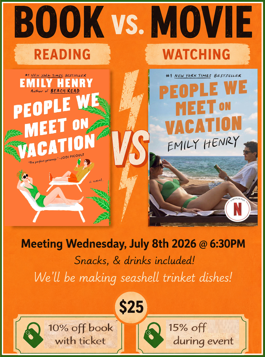 Reel Lit, Book vs Movie Club 