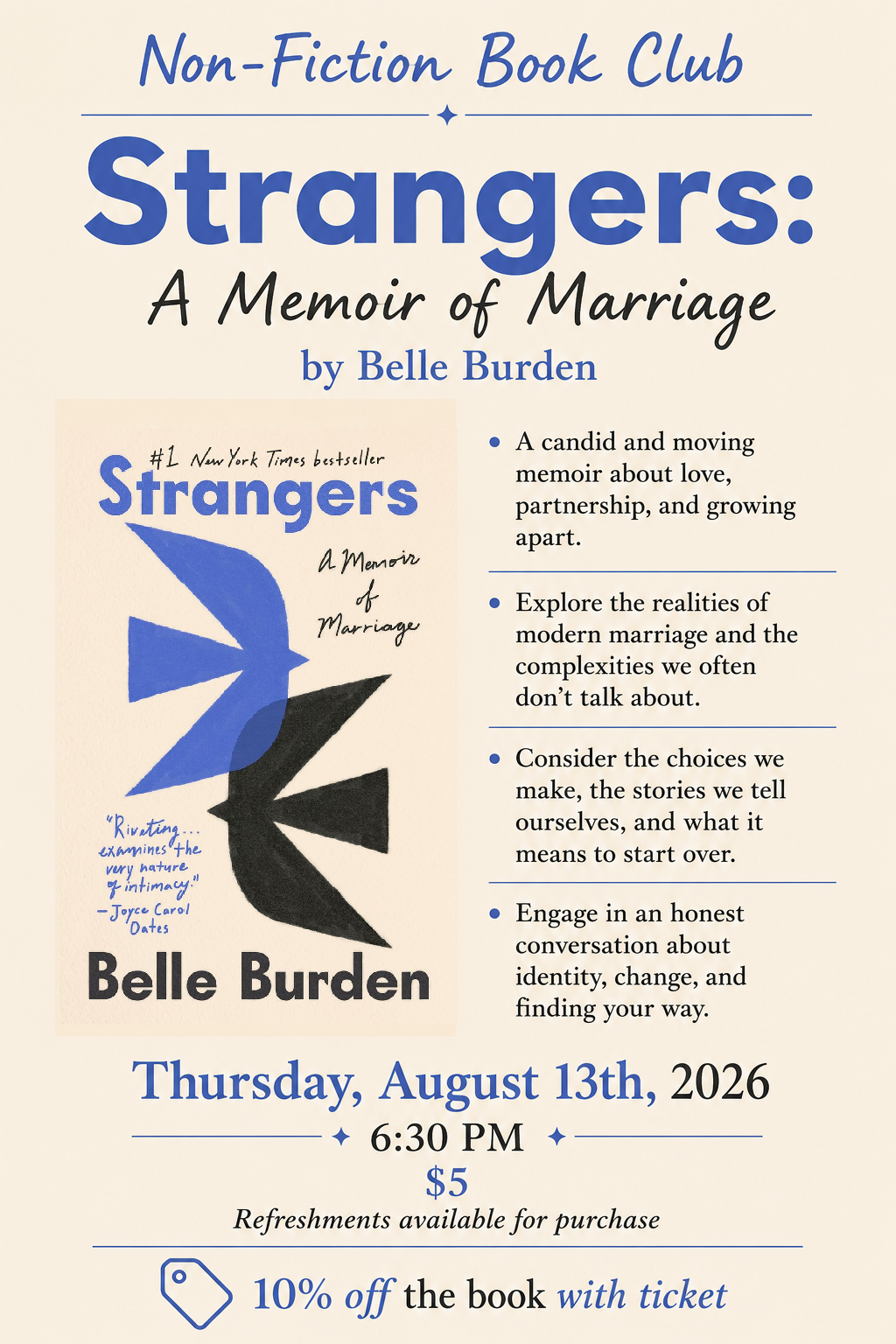 True Story Non- Fiction Book Club 