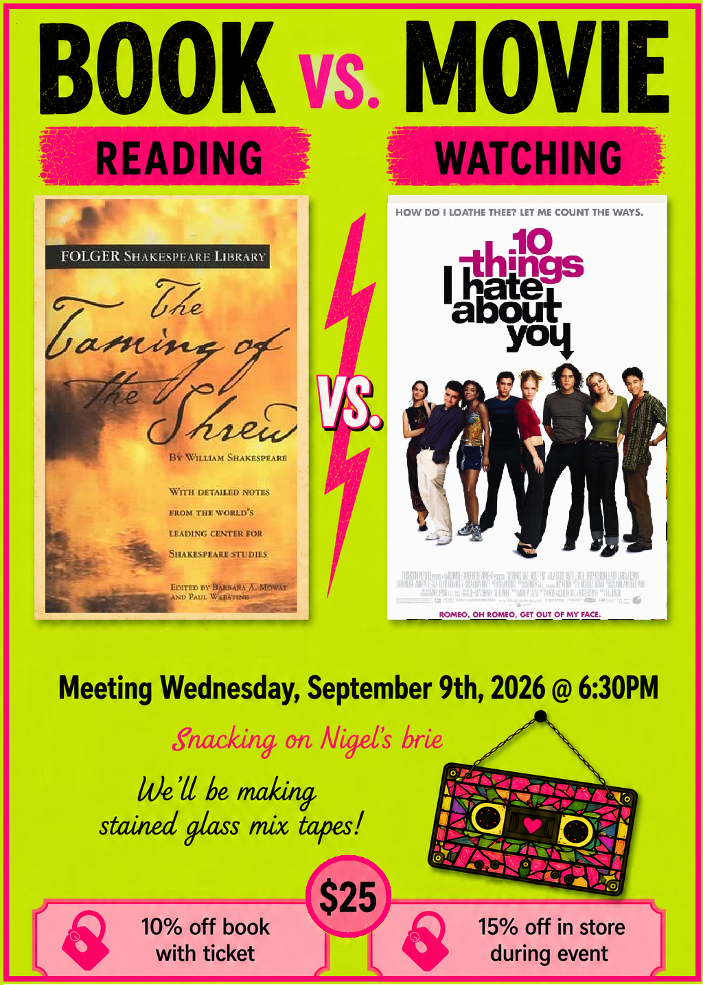 Reel Lit, Book vs Movie Club 