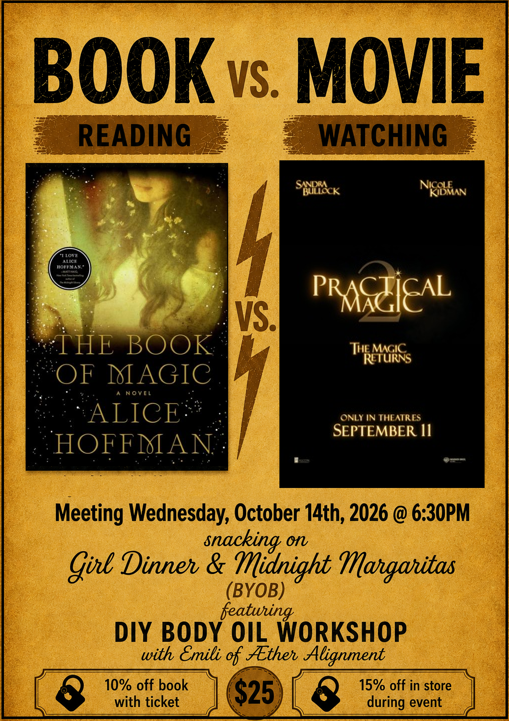 Reel Lit, Book vs Movie Club