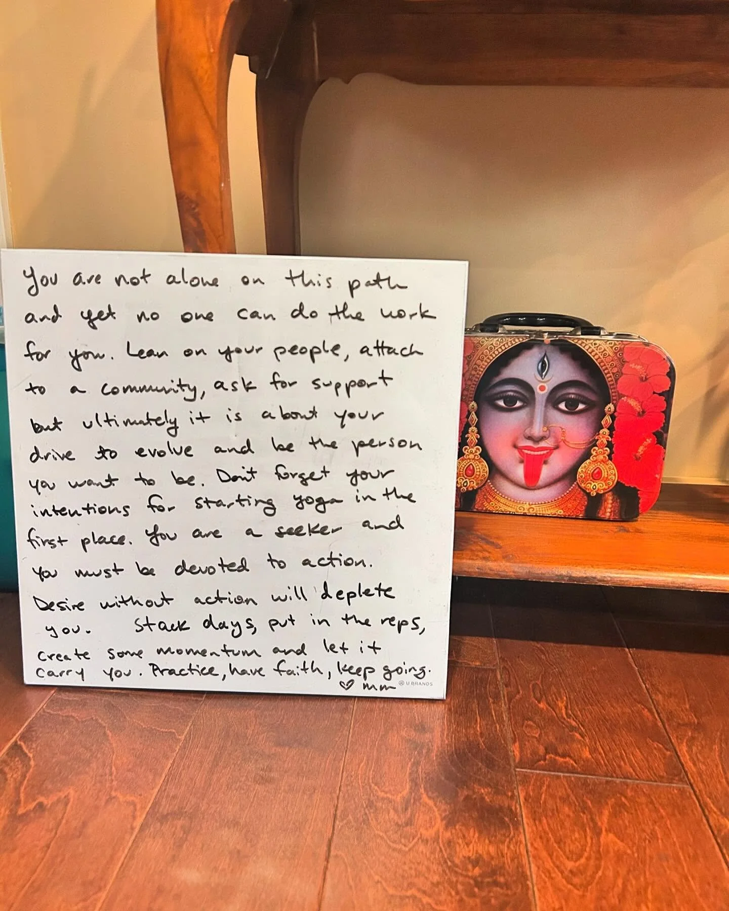 I&rsquo;ve been on a roll lately, but lady&rsquo;s holiday through the weekend slowed me down and I didn&rsquo;t want to practice this morning. Somehow I motivated myself with my writing and got to work. 😂 I had to follow my own advice and I&rsquo;m