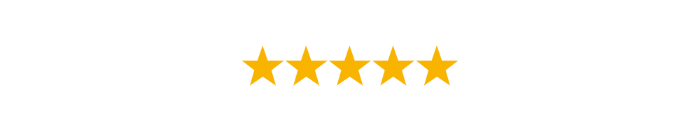 Five gold stars indicating a five-star rating.