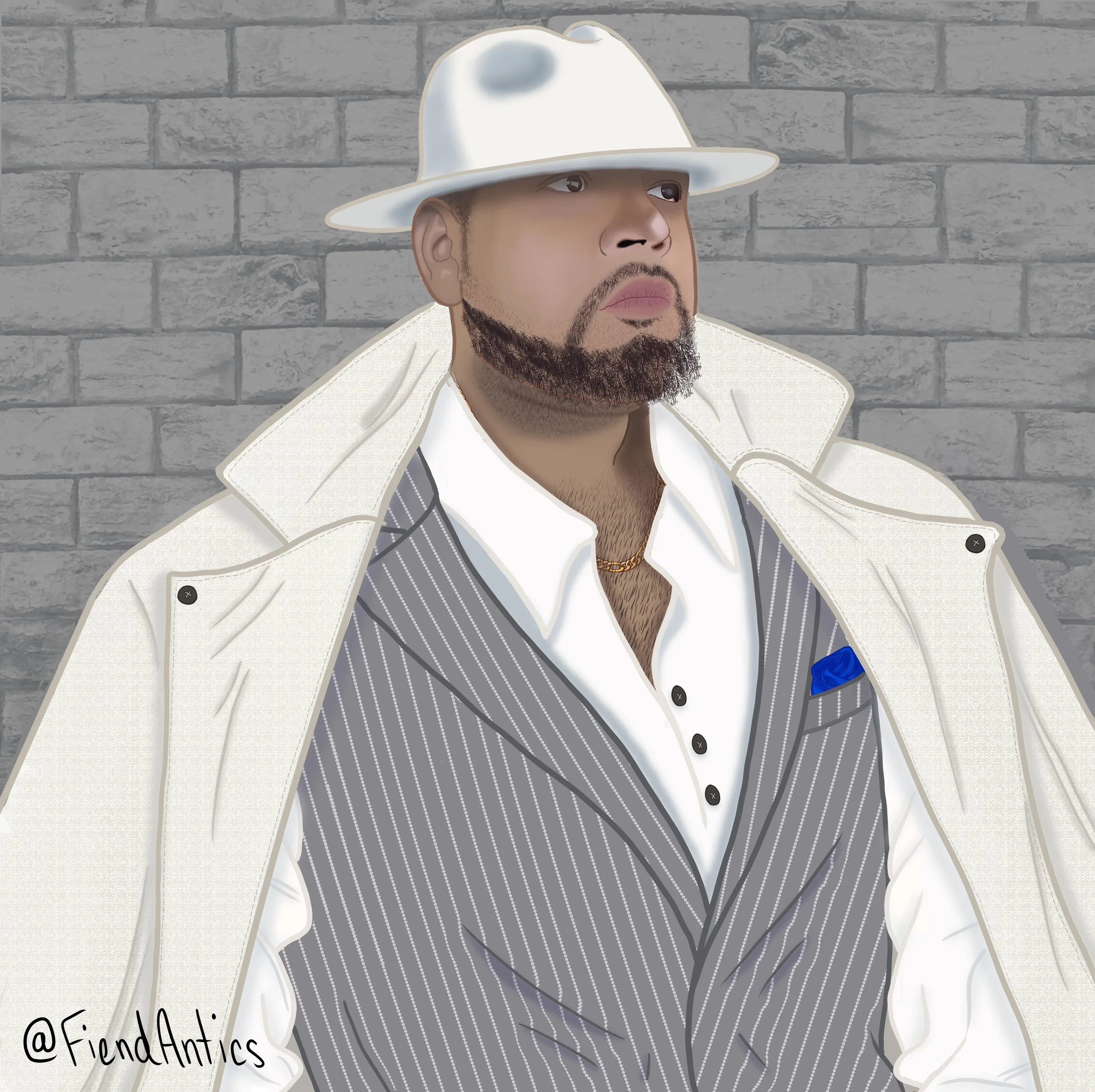 Artist rendering of Leslie Chuckles Simon from "Valmont: The Black Raven Chronicles"