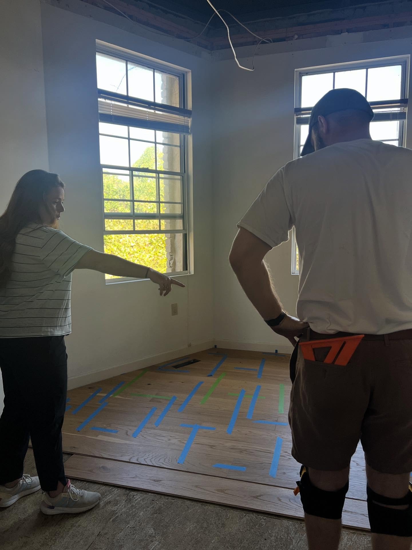 New wood flooring going in to some of Little Library&rsquo;s office spaces ✨