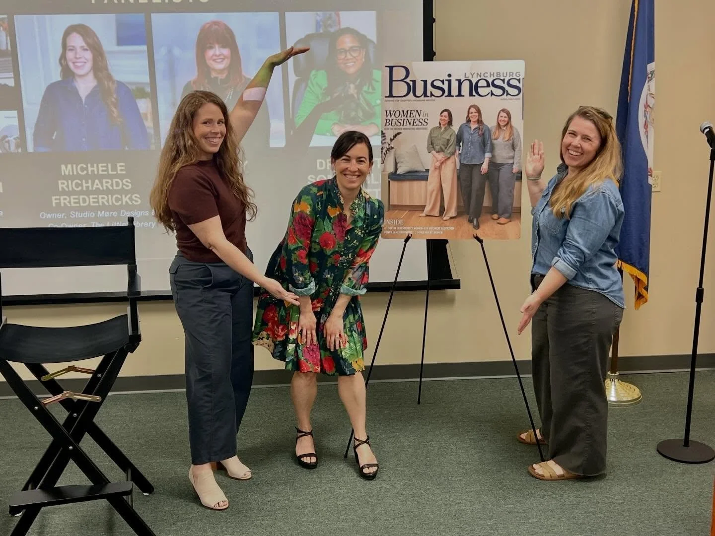 Thank you to @lynchburgbusinessmag and @lyhregion for hosting us today for the Powered By Women luncheon. It was a wonderful afternoon to connect with so many women doing amazing things in our community. Shout out to @studio_more_designs for represen