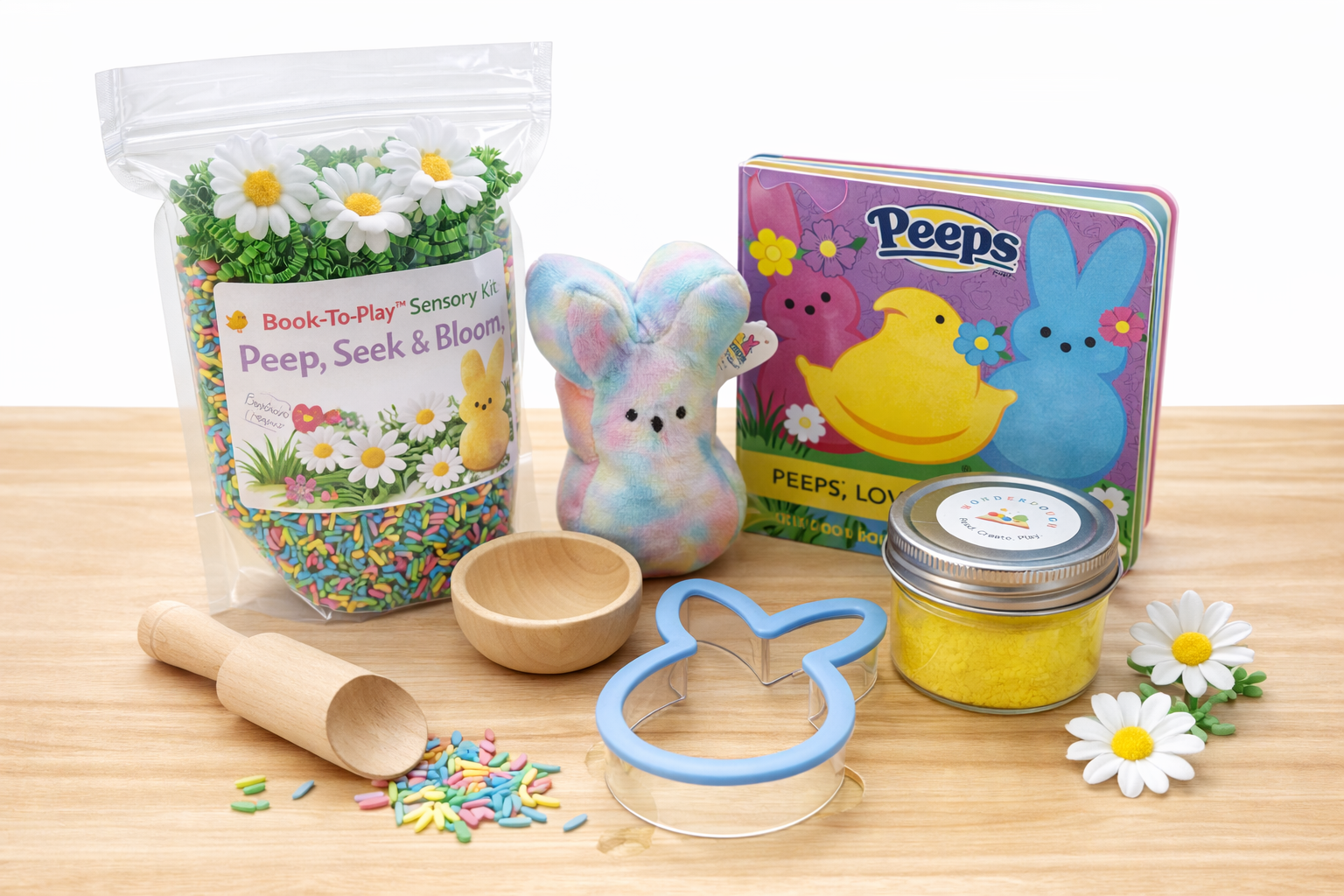 🐥 Book-To-Play™ Sensory Kit Peep, Scoop & Bloom!