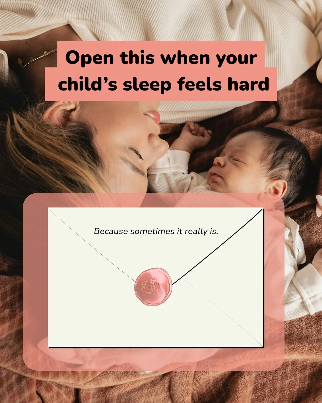 This is for the parents who feel like sleep should be easier by now &mdash;
but it isn&rsquo;t.

Sleep is hard because parenting on little rest is hard.
Because modern parents are juggling more than ever.
Because exhaustion erodes patience, confidenc