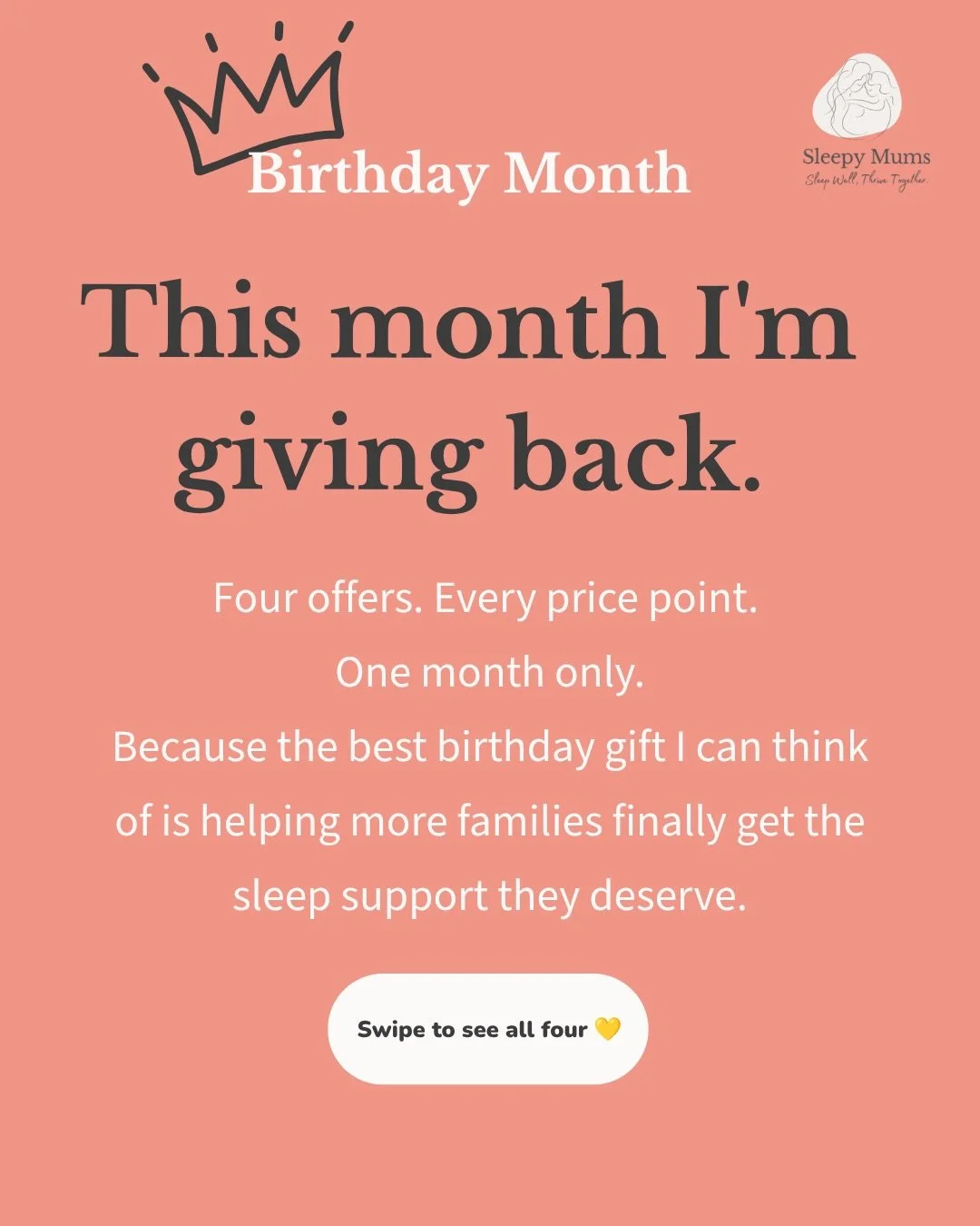 It&rsquo;s my birthday month. 🎂  And every year I think about what I want to do to mark it. This year the answer was simple.  I want to make it easier for more families to get the support they actually need. 

So for the whole of this month &mdash; 