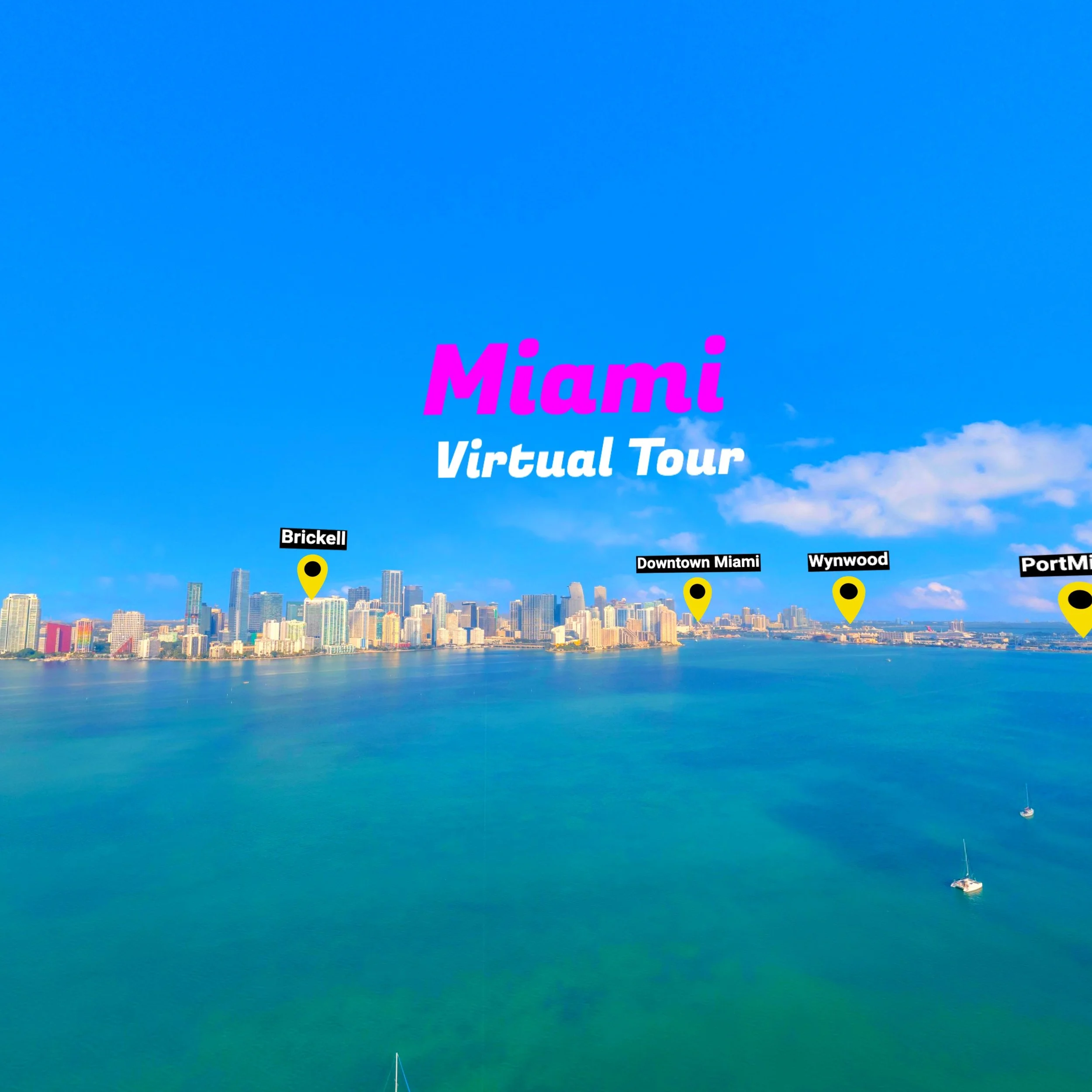 The Miami Virtual Tour takes you through Downtown, Brickell, Miami Beach, Little Havana, Wynwood, and the Everglades in stunning detail.