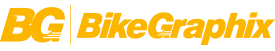 Logo of BlueGrafix with yellow and black colors and the initials BG