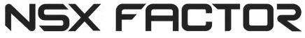 The text 'NSX FACTOR' in bold black letters on a white background.