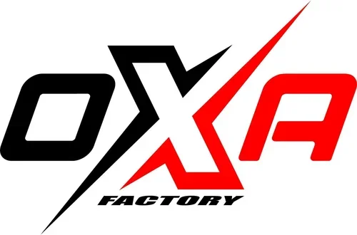 OTX3 Factory logo with black and red text and a lightning bolt design.