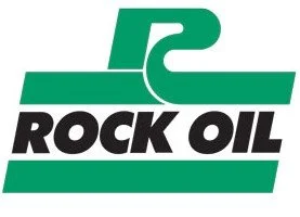 Rock Oil logo with green and black text and graphics