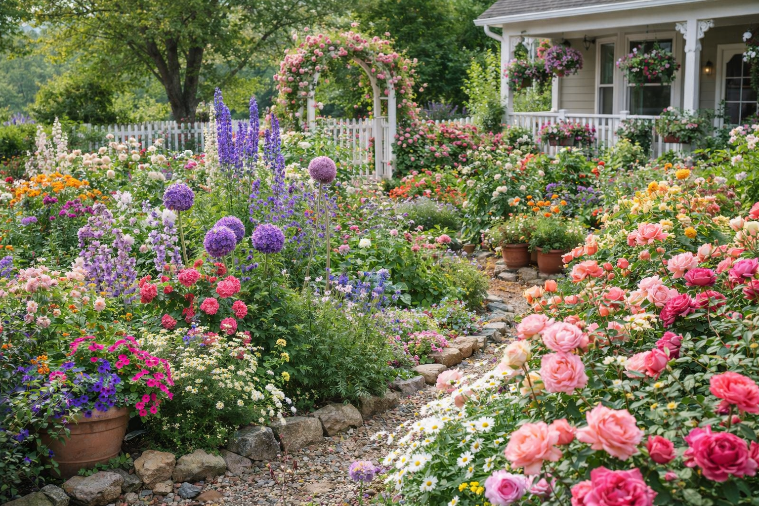 Color Combining and Cottage Gardens