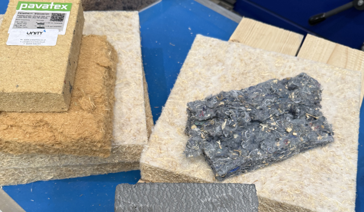 Insulation fabric material used in the refurbishment of the National Retrofit Centre