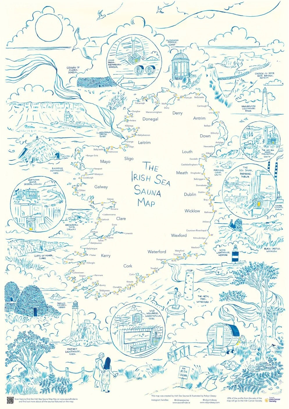 The Irish Sea Sauna Map