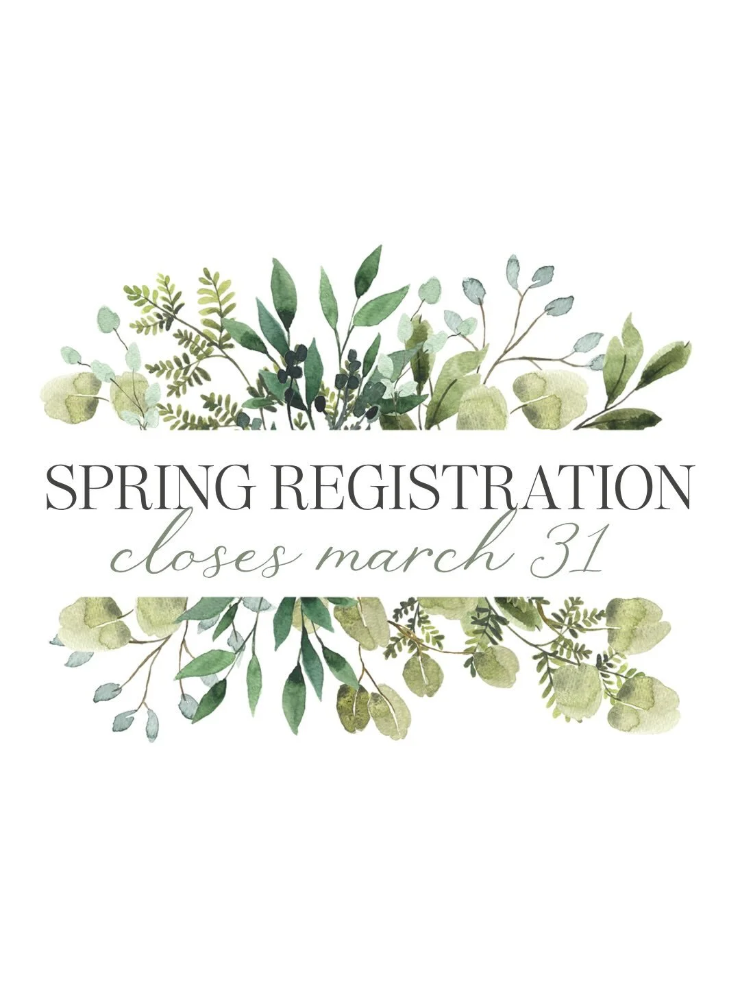 ✨🌲LAST CALL TO JOUN US THIS SPRING🌲✨

Swipe for a quick glance at ALL the things! More info linked in bio and saved to our &lsquo;Spring 2026&rsquo; highlight.

Registration CLOSES Tuesday, March 31 @ 11:59pm