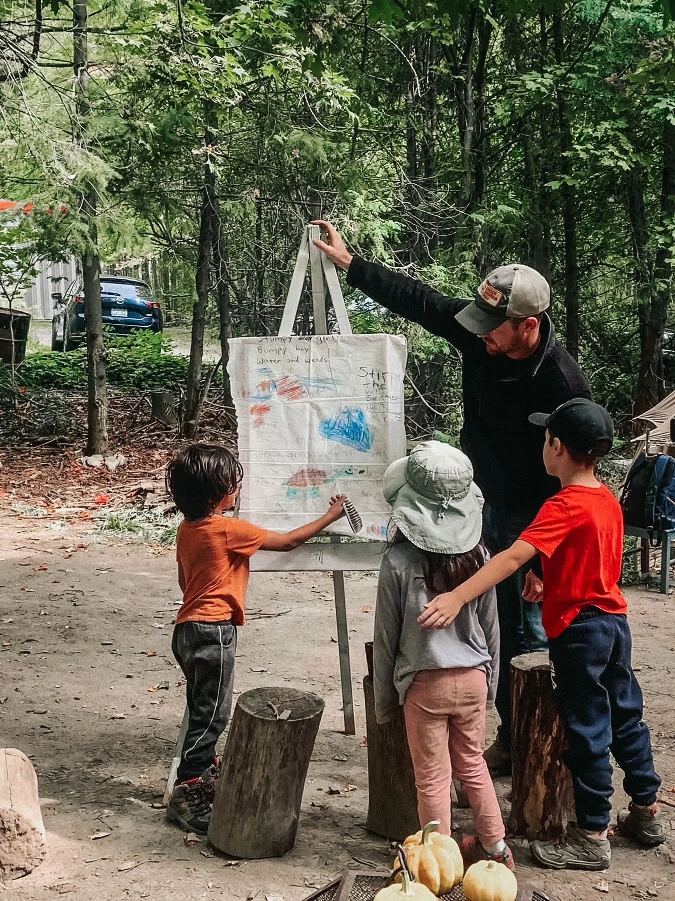 WEEK THREE | FALL SESSION | CAVAN | WEDNESDAY CREW

Weekly Theme: The Listening Wild | National Day of Truth &amp; Reconciliation &bull; Remembering &bull; Storytelling 

We arrived at camp, gathered for snack and had child led time so they were read