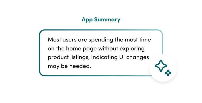 App AI summary mockup