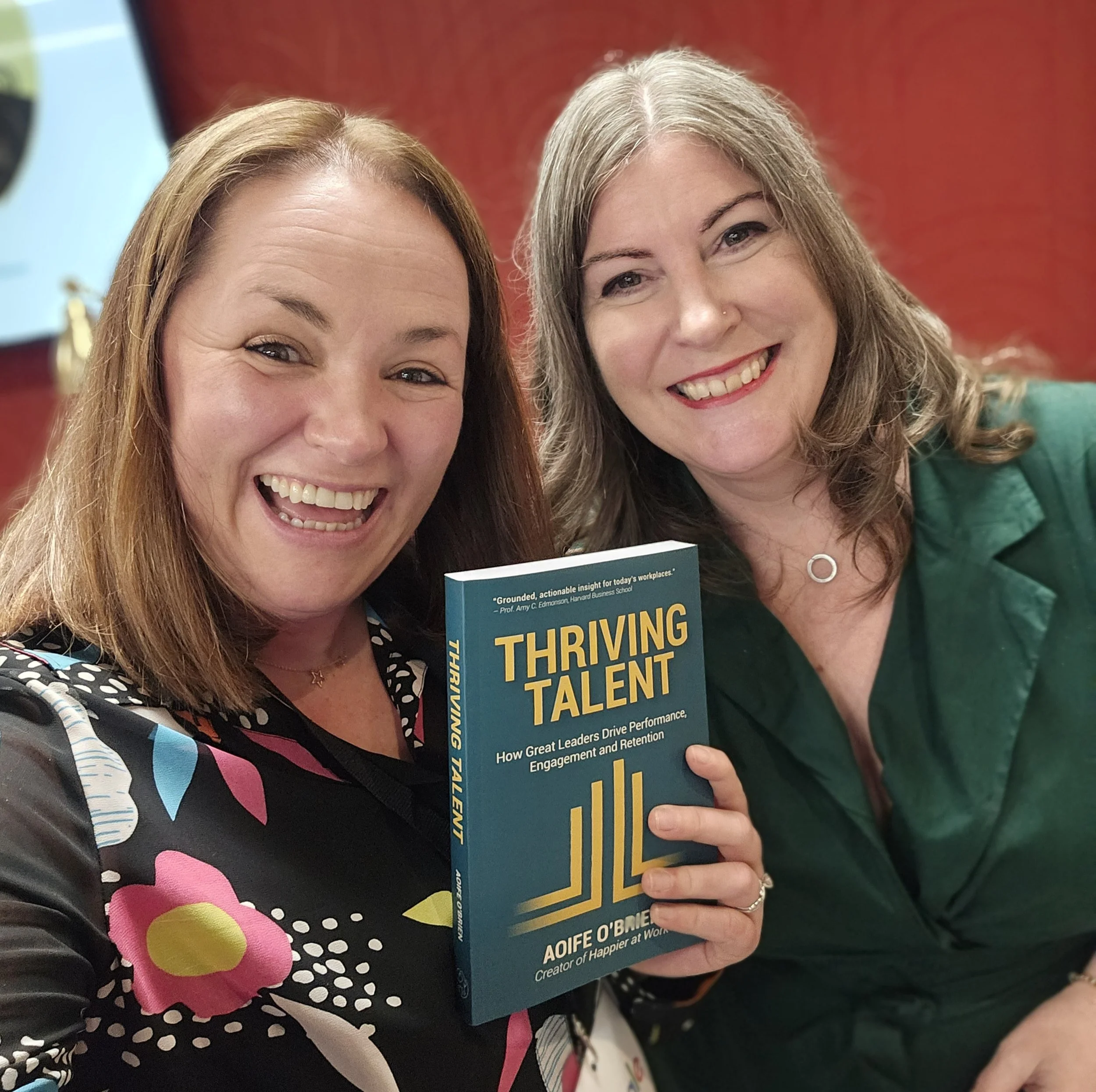 Lindsay Brady with author of Talent Thriving Aoife O'Brien
