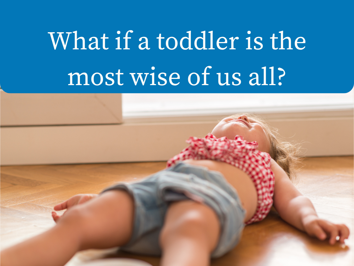 What if a toddler is the most wise of us all?