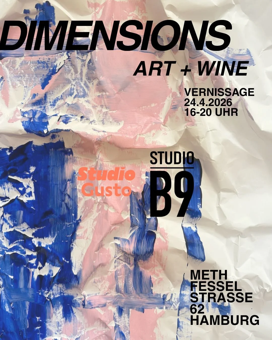 HAMBURG ARE YOU READY? 👀

Diesen Freitag gibts Kunst satt, Naturwein en masse und Musik f&uuml;r die Ohren.

Gemeinsam feiern das @studiogusto.hamburg und @studio.b.9 Vernissage der aktuellen Ausstellung DIMENSIONS.

Ben Gebert ist der Hamburger K&u
