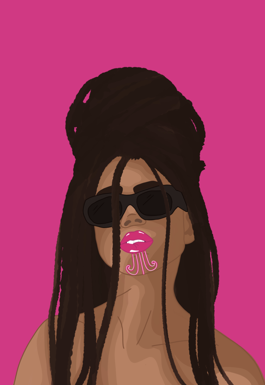 Hot Pink Kauae ホットピンク・カウアエ