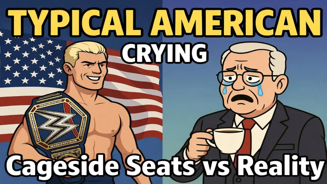 Cageside Seats “Typical American Crying” Cody Rhodes Headline is Hilarious