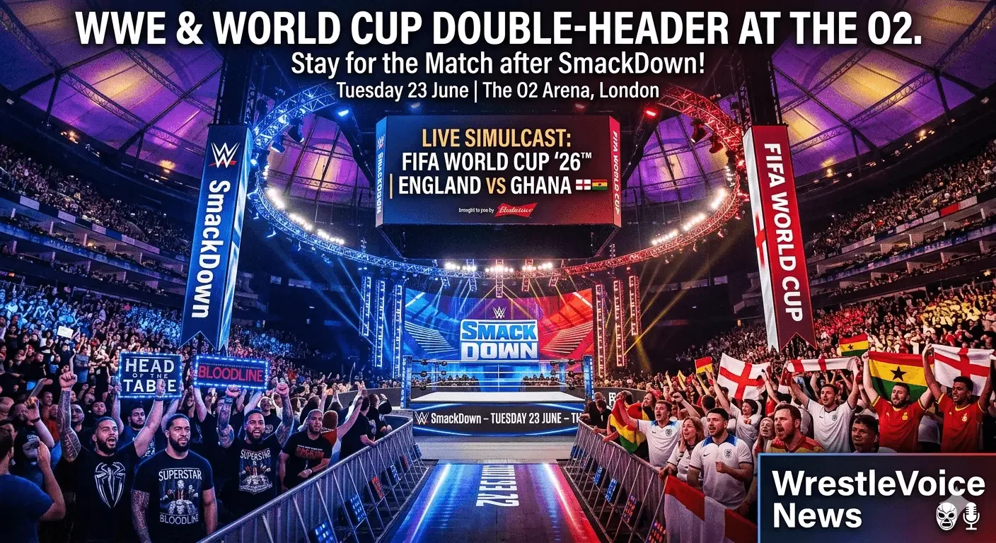 WWE Announces Huge World Cup Viewing Party Following SmackDown at The O2