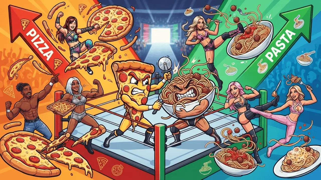 Pizza vs. Pasta: The WWE Italy Food Fight of the Year!