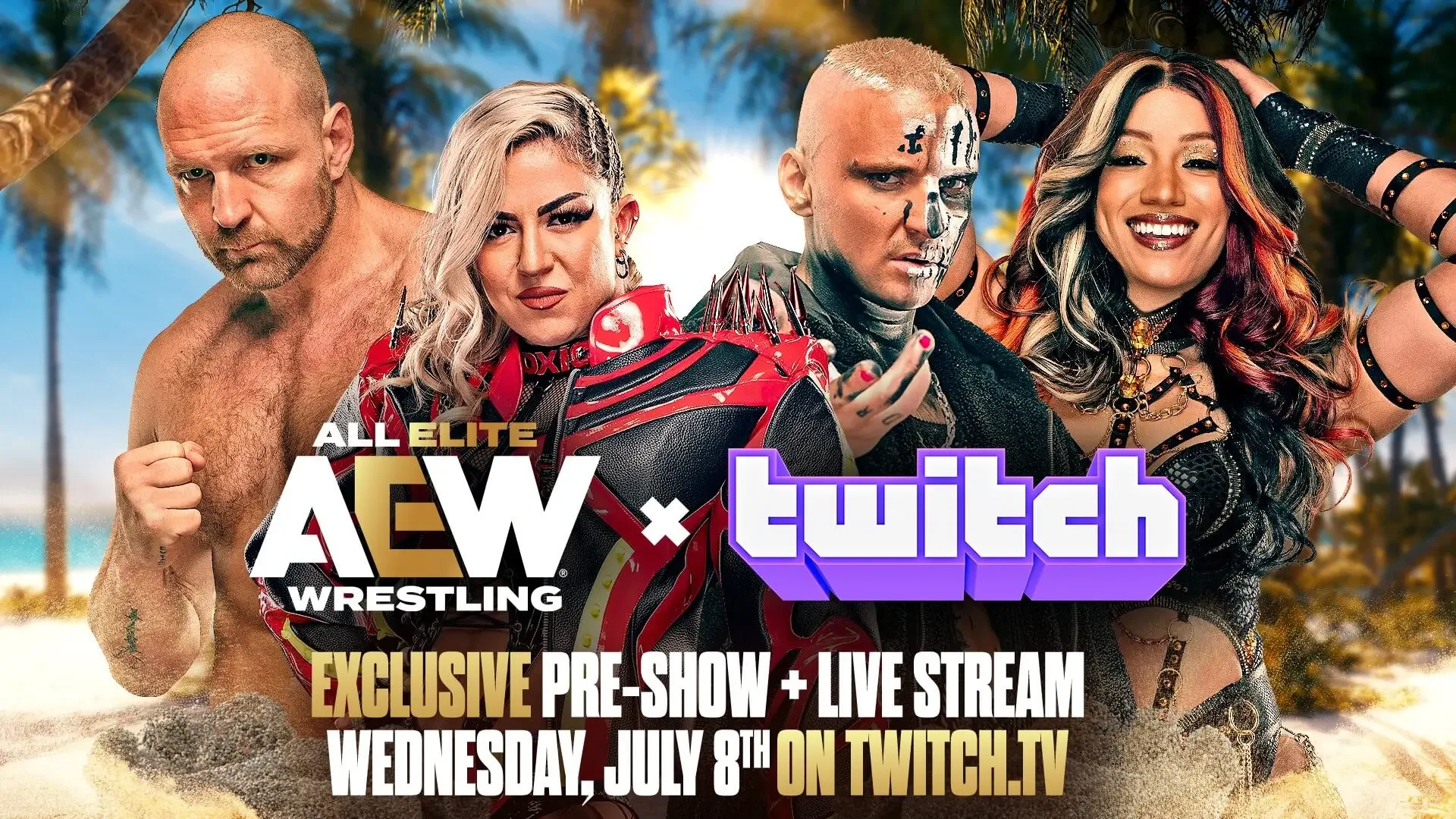 AEW Teams with Twitch for "First-of-Its-Kind" Creator Experience at Beach Break