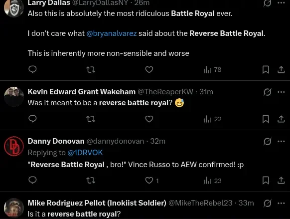 aew reverse battle royal