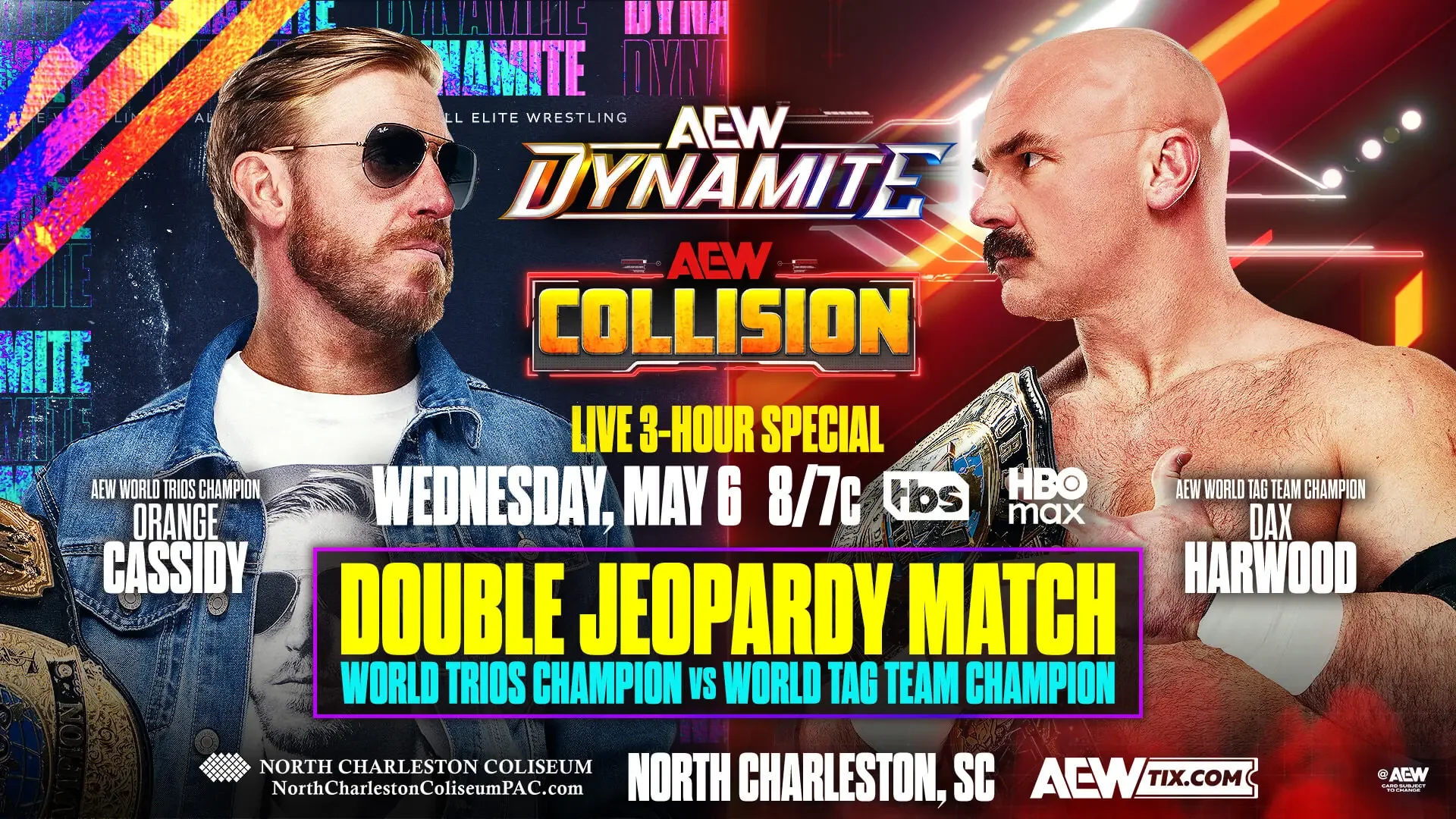 AEW 3-Hour Dynamite & Collision May 6, 2026 Lineup and Predictions